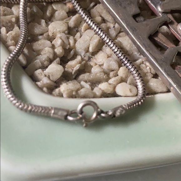 Vintage sterling garden necklace - Picture 4 of 5